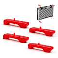 Miniatyrbillede 2 af 5: Gummi Radiator Isolator Pads, Støtteringe Passer til 73-87 C10
