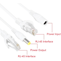 Pikkukuva 4 / 5: 10 Paria Poe IP-kameran RJ45 Ethernet-kaapeli-injektorin sovitin DC 12V -