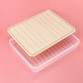 Miniatyrbillede 5 af 5: 4 stk. sæt køleskab opbevaring fryser mad opbevaringsboks pladsbesparende arrangør beholder rack køkken tilfældig farve L