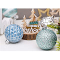 Miniatyrbilde 5 av 5: Julekule - 30 stk Grønne Plastjulekuler - Julepynt & Julekuler (Blå & Bånd)