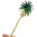 Miniatyrbillede 1 af 3: 15 stk. Miniature Landskab Layout Model Plast Palme Træ Tog Kokosnød Regnskov Hjem Have Dekoration - Sunny