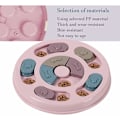 Miniatyrbillede 3 af 5: DENUOTOP Holdbare Interaktive Hundelegetøj, Hundepuzle Foderlegetøj Langsomt Foder Hundelegetøj, Skridsikker Puzle Legetøj til Hunde, Hvalpe & Katte (Pink)-DENUOTOP