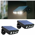 Miniatyrbilde 1 av 5: LaBlanc Solcelled Sikkerhetsvegglampe med PIR Bevegelsessensor, IP65 Vanntett, 360 Graders Rotterbare Spotlight, Utembelysning for Hage, Hage