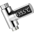 Miniatyrbild 1 av 5: LED Duschtermometer, 5-85°C Digital Termometer, med 360° Rotationsbar Termometer, LED Vattenmätare, Duschvattentermometer för Äldre Barn