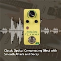 Miniatyrbild 2 av 5: FC21 Kompressorpedal Elektrisk Gitarr Effektpedal Klassisk Optisk Kompressionseffekt True Bypass