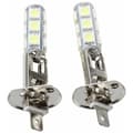 2 stk AUTO LAMPER H1 HVIT 13 LED SMD 5050 CHIPS
