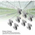 Miniatyrbild 4 av 5: Rostfritt stål växthus glasfönster S överlappande fixeringsklämmor Hållbar glasram fixeringsklämma för växthus glasfixering ersättning Macaro
