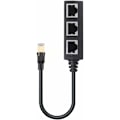 Miniatyrbilde 4 av 5: RJ45 Ethernet-kabelsplitter, 1 til 3 kabel Ethernet-splitter egnet for Super Cat5, Cat5e, Cat6, Cat7 LAN Ethernet