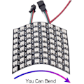 Pikkukuva 5 / 5: WS2812B Led-nauha 8X8 Digitaalinen paneelimatriisi WS2812 Yksittäin osoitettava moduulivalo SP110E Bluetooth-ohjain