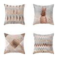 Miniatyrbilde 1 av 5: 4 stk. Marmorering Dekorativ Putetrekk for Sofa Kvadratisk Pute Soverom Bilinnredning 45X45 Cm