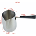 Miniatyrbilde 2 av 5: Rustfritt stål kaffemjølkeskummende potte (1000 ml) - Fei Yu