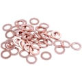 Miniatyrbillede 2 af 5: 50 stk. kobberforseglingsskiver 6mm x 10mm x 1mm