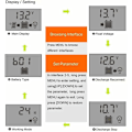 Miniatyrbillede 4 af 5: Solcelleladningsregulator, Dobbelt USB-porte Intelligent Solpanel Batteriregulator, Multifunktionel Justerbar LCD-skærm Gadelysregulator, 12V