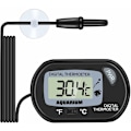 Miniatyrbillede 1 af 5: Akvarium Termometer - LCD Digital Akvarium Termometer med Sugkop og Neddykningsføler til Akvarium, Terrarium