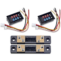 Miniatyrbild 1 av 5: 2PCS 0,28 tum digital volt ampere voltmätare amperemätare DC 100V 50A 3 bit spänning strömmätare med 50A 75MV shunt