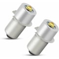 Miniatyrbillede 1 af 5: LED Lommelygte Pære 5W 6-24V P13.5S Høj Effekt Opgradering LED Pære Udskiftningssæt (2 Pak)