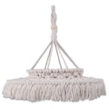 Miniatyrbillede 4 af 5: Macrame-lampeskærm Boho hængende pendellampeovertræk Moderne kontor soveværelse stue børneværelse bohemeindretning