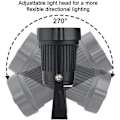 Pikkukuva 3 / 5: 4 kpl COB LED-pistevalaisimia 5W 220V säädettävät puutarhavalaisimet piikillä Ulkovalaistus Puutarha Terassi (Lämmin valkoinen)