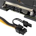Miniatyrbillede 1 af 4: 6 stk PCI-E til 8-polet (6+2) (Han Han) GPU Strømkabel 50 cm til Grafikkort Mining Breakout Board