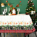 Miniatyrbild 4 av 5: Julbord Dukar Rektangulära, Tvättsbara Julbord Dukar Stor Julduk Överdrag Julmatbord Duk för Semester T