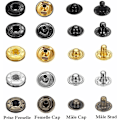 Miniatyrbild 2 av 5: 120-sats Lädertryckknappar Kit 6 Färger Metallknappar med 4 st Fästverktyg för Kläder, Läder, Jacka, Denimkläder, Väskor, Armband 2 Storlekar