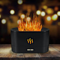 Miniatyrbillede 1 af 5: Aroma Diffuser til Æteriske Olier, Flammeeffekt Aroma Diffuser, Luftfugter med 2 Lysstyrke Natlys, Vandløs Automatisk Afbrydelse, USB