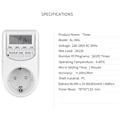 Miniatyrbild 5 av 5: Elektriskt digitalt uttag med timer 220V Programmerbar veckotidskontroll EU