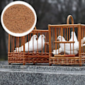 Miniatyrbild 3 av 5: 10 st Fågelbonmatta Andningsbar Fågelkokosmatta Ersättningsduva Bonfoder Material för Hemträdgårdsaffär