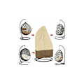 Miniatyrbilde 4 av 5: Hengestoltrekk for Patio Egg-stol, Vanntett og Slitesterkt, med Glidelås for Utemøbler (75\"H X 45\"D, Beige)