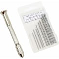 Pikkukuva 1 / 5: Mini käsikäyttöinen pora 10 kpl mikroporaustyökaluilla hahmoille (0,8-3,0 mm), Mini mikro käsikäyttöiset porausvälineet pyörivät työkalut, harrastustyökalut