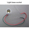 Miniatyrbilde 2 av 5: E10 LED-lamper Skruebase Små stearinlys pærer Montering Små pærer Base Lysholder med ledning Sokkelbase for Hjem Eksperiment Elektrisk Krets Testing