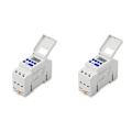Miniatyrbillede 1 af 5: 2X Timerstyret Relækontakt Industrielt Digitalt Ugentligt Programmerbart 7 Dage AC 220V 16A DIN Skinne