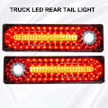 Miniatyrbillede 2 af 5: 2 stk. 24V LED dynamisk bil lastbil baglygte blinklys bremselys til trailer varevogn (41,5 cm)