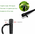 Miniatyrbillede 4 af 5: 100 stk Justerbare Slange Vandingsdrypper Automatisk Drypvandingssystem Mikro Sprinkler Drypper til Plante Drivhus DIY Have (13CM)