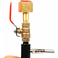 Miniatyrbilde 3 av 5: W21.8 CO2 CO2-sylinder påfyllingsadapter slange Soda Stream Maker tilkoblingssett (med 36\" slange og 3000PSI dobbel ventiltrykksmåler)