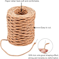 Miniatyrbillede 2 af 5: 1,0 mm Lysebrun Blomster Bindetråd Vikle Snøre Håndlavet Papir Jern Rattan til Blomsterbuketter (Længde: 210M)