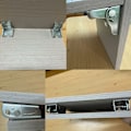 Miniatyrbillede 3 af 5: Selvlåsende Foldbare Benstøtter, Foldbart Arbejdsbord, Foldbart Køkkenbord (4 Sølv)
