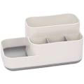 Miniatyrbillede 1 af 5: Plastik Makeup Organizer Badeværelse Opbevaringsboks Bordplade Desktop Opbevaringsboks Diverse Beholder Grå