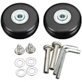 Miniatyrbillede 2 af 5: Kuffert Hjul, Bagage Kuffert Reparation Hjul Heavy Duty 50mm Lydløs Gummi Universal Drejeligt Hjul Udskiftning Transport Erstatter Hjul 4 stk. til Su