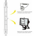 Miniatyrbilde 3 av 5: 5-pakning R7S halogenpære 78mm 80W 230V, R7S halogenstang 78mm, halogenpære r7s halogenstanglampe dimbar for bygningslyskaster, arbeidslandskapslys