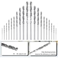Miniatyrbillede 3 af 5: 20 stk. Diamantbor-sæt Twist Diamant Tip Bor-sæt Heavy Duty Mini Diamantbor-sæt til glas, fliser og smykker