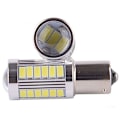 Miniatyrbillede 2 af 5: 4 stk. 1156 Bau15S Py21W Bil 150 Graders LED Kørelys Pære 33 Smd 5730, Rød