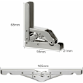 Miniatyrbilde 2 av 5: Foldbare Braketter for Tung Last, 4 stk. Foldbare Konsollbraketter, Foldbare Hyllebraketter for Tung Last, Foldbare Konsollbraketter for Tung Last
