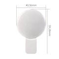 Miniatyrbillede 4 af 5: Mobiltelefon Fyld Flash Linse Lys Lampe Clip Tre Stop Dæmpning Mini Holdbar Praktisk 10 LED Selfie Ring Skønhed, Hvid