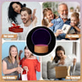 Miniatyrbillede 4 af 5: 6 stk. 3D LED natlampe base julegave 16 farver LED lys display base med fjernbetjening USB kabel lampe base