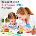 Miniatyrbillede 4 af 5: PCL 3D Pen Filament, 10M Hver - PCL 1.75mm, Lavtemperaturfarver, Børn