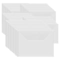 Miniatyrbillede 1 af 5: 100 opbevaringskonvolutter 7x5 tommer, genlukkelige plastikkonvolutter, opbevaringspose til klare stempler, stansede udskæringer, scrapbookingpapir