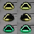 Miniatyrbilde 5 av 5: Motorsykkel bakbremselys med fargerike LED-kjørelys blinklys for YZF R3 R25 MT03/07 FZ07 LC150