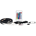 Miniatyrbilde 1 av 5: LED-lysstripe, LED-lysstriper med USB-kabel og 24 taster fjernkontroll RGB-farge for takbelysning og dekorasjon