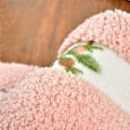 Miniatyrbild 2 av 5: Lyxig Mjuk Blommig Halksäker Toalettskonturmatta, Badrumsmattor, Mjuk Plysch U-formad Toalettsgolvmatta för Badrum 20x20 Tum, Rosa